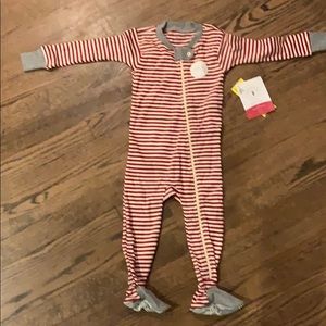Burt’s Bees candy stripe pajamas